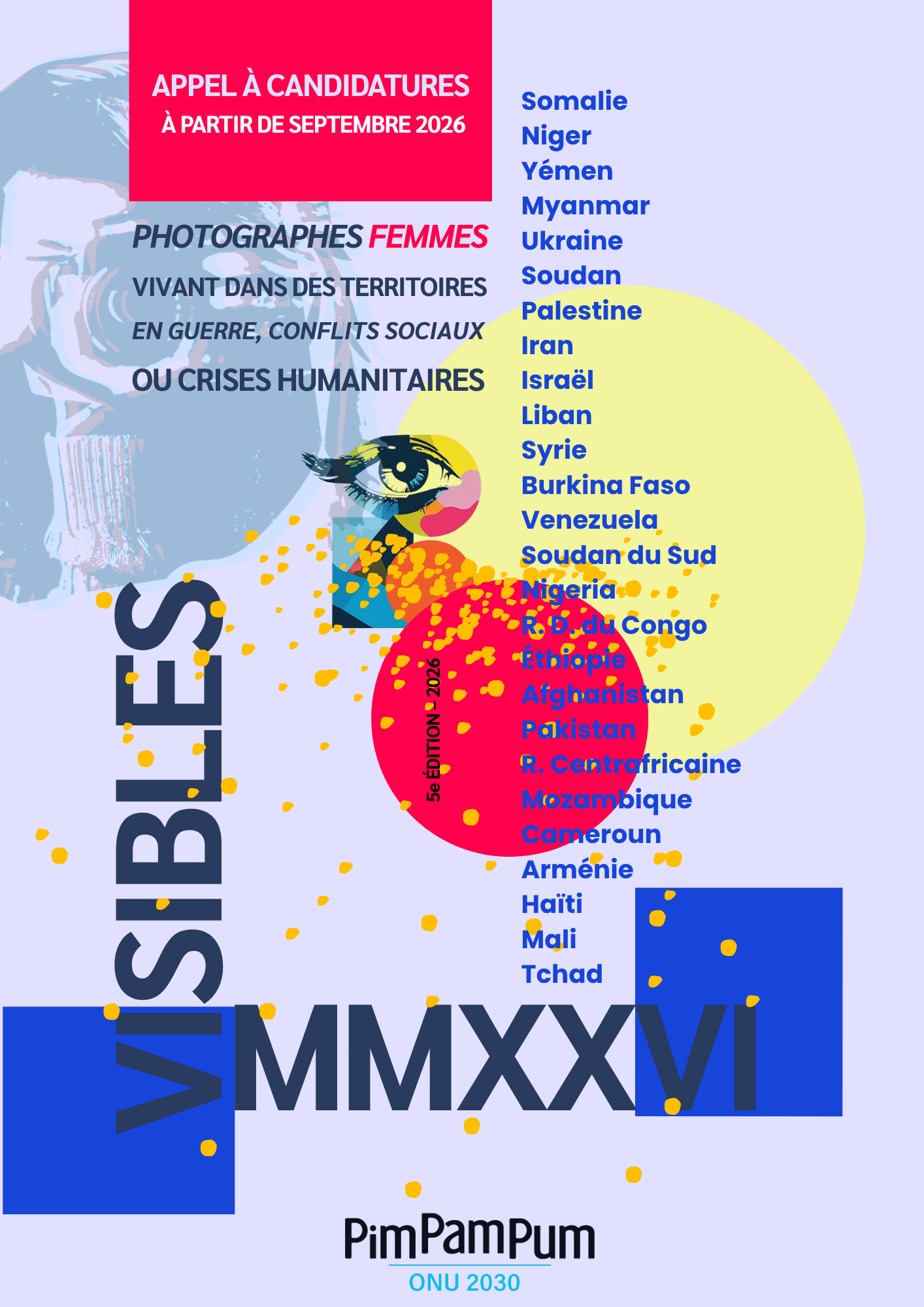 Affiche Projet VISIBLES MMXXVI — Appel à candidatures